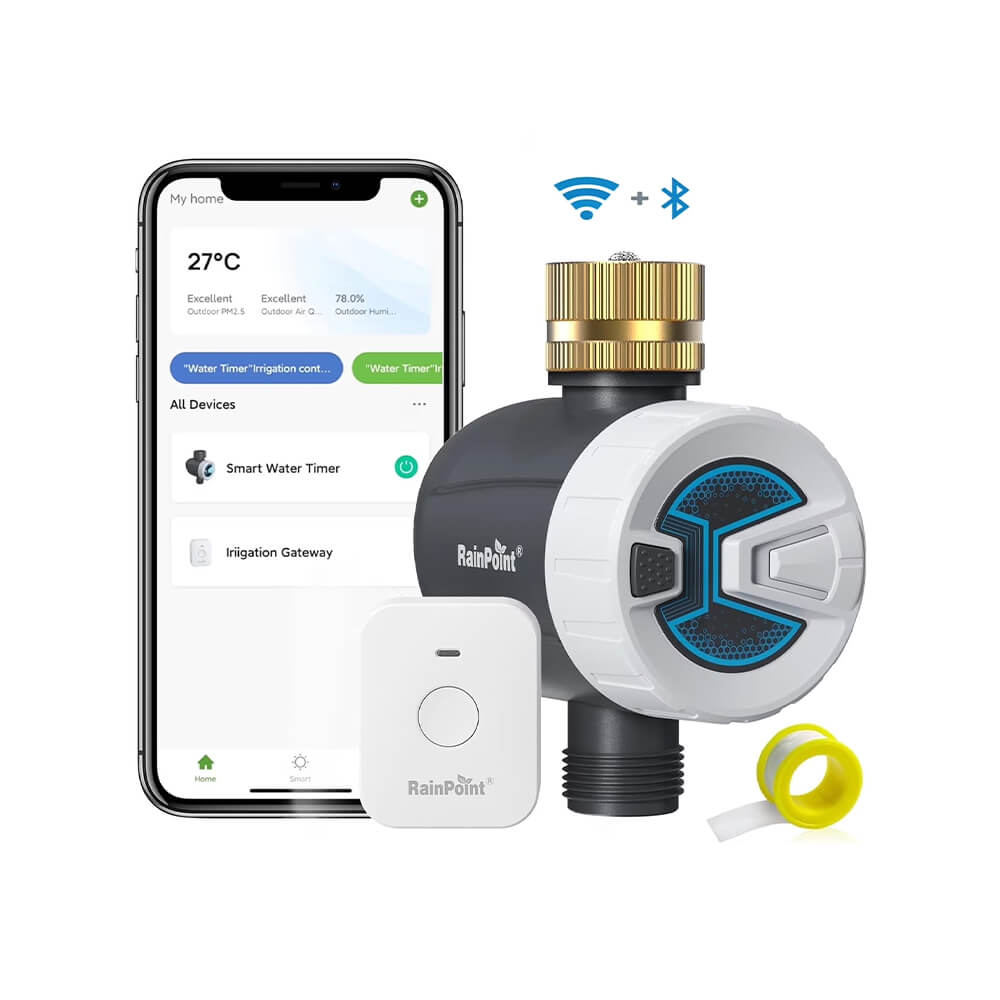 Brass Inlet Smart Hose Faucet Timer