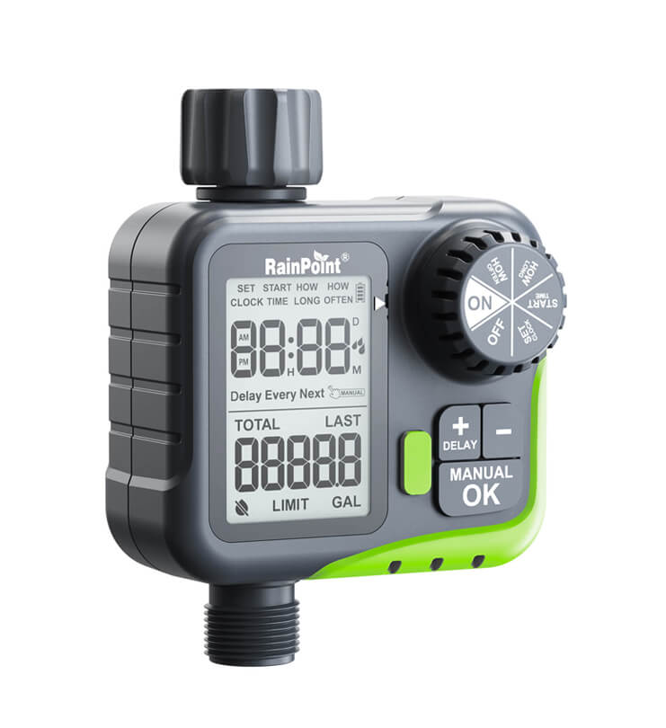 RainPoint Sprinkler Timer for Hose with Rain Delay/Automatic Watering/Manual Watering
