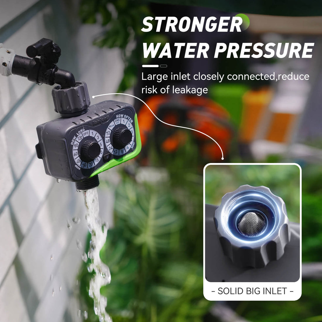 RainPoint Programmable Water Timers for Hoses, 2 Dial Watering Timer for Sprinkler