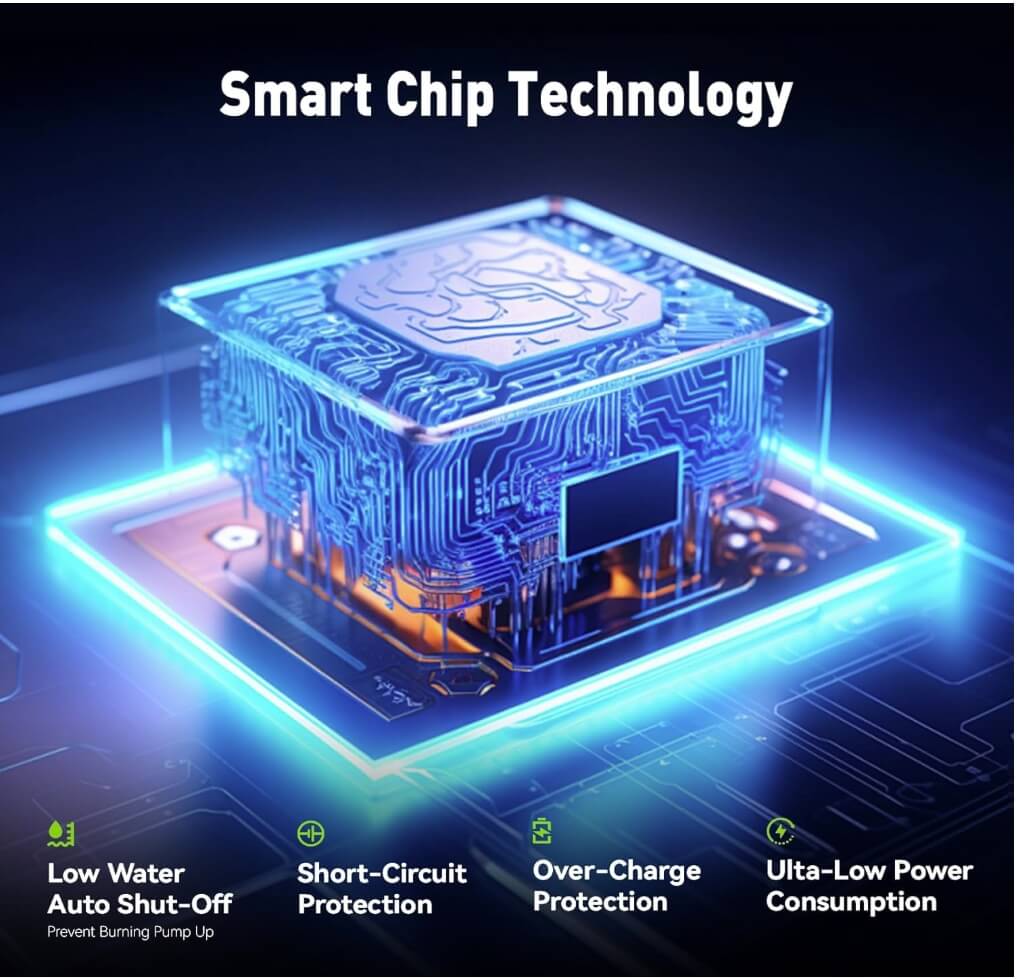 RAINPOINT Compact Programmable Solar Automatic Drip Irrigation Pump Kits Support Up to 20 Plants