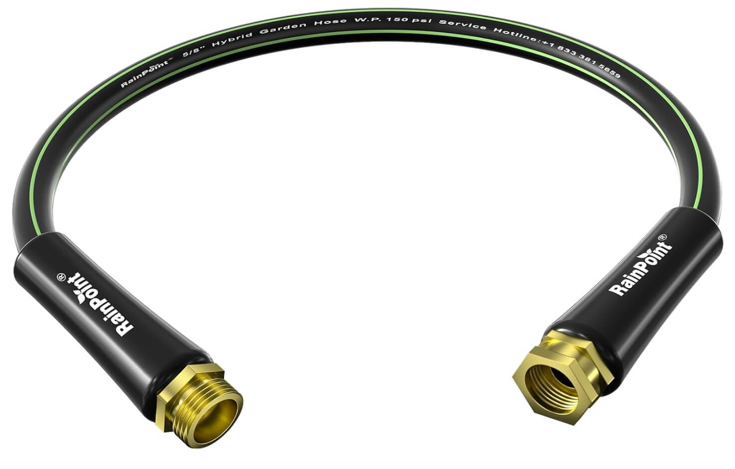 RAINPOINT Short Garden Hose 3ft x 5/8"