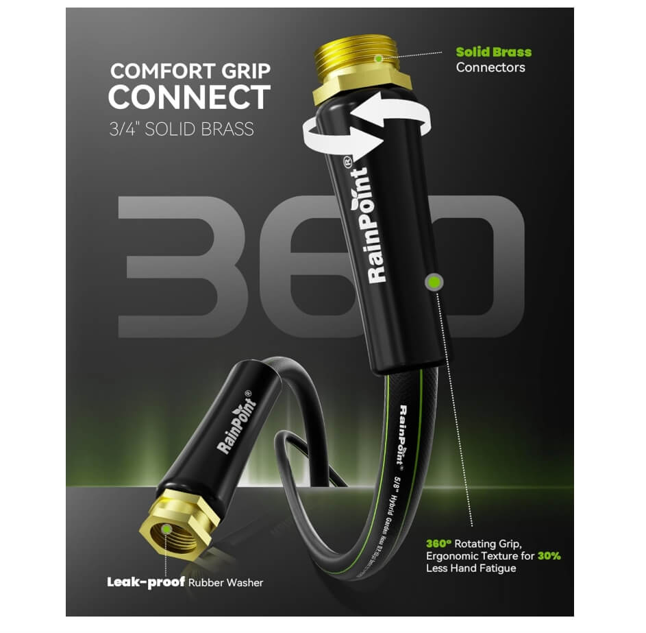 RAINPOINT Garden Hose 25ft x 5/8"