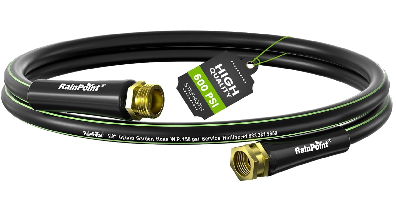 RAINPOINT Short Garden Hose 5ft x 5/8"