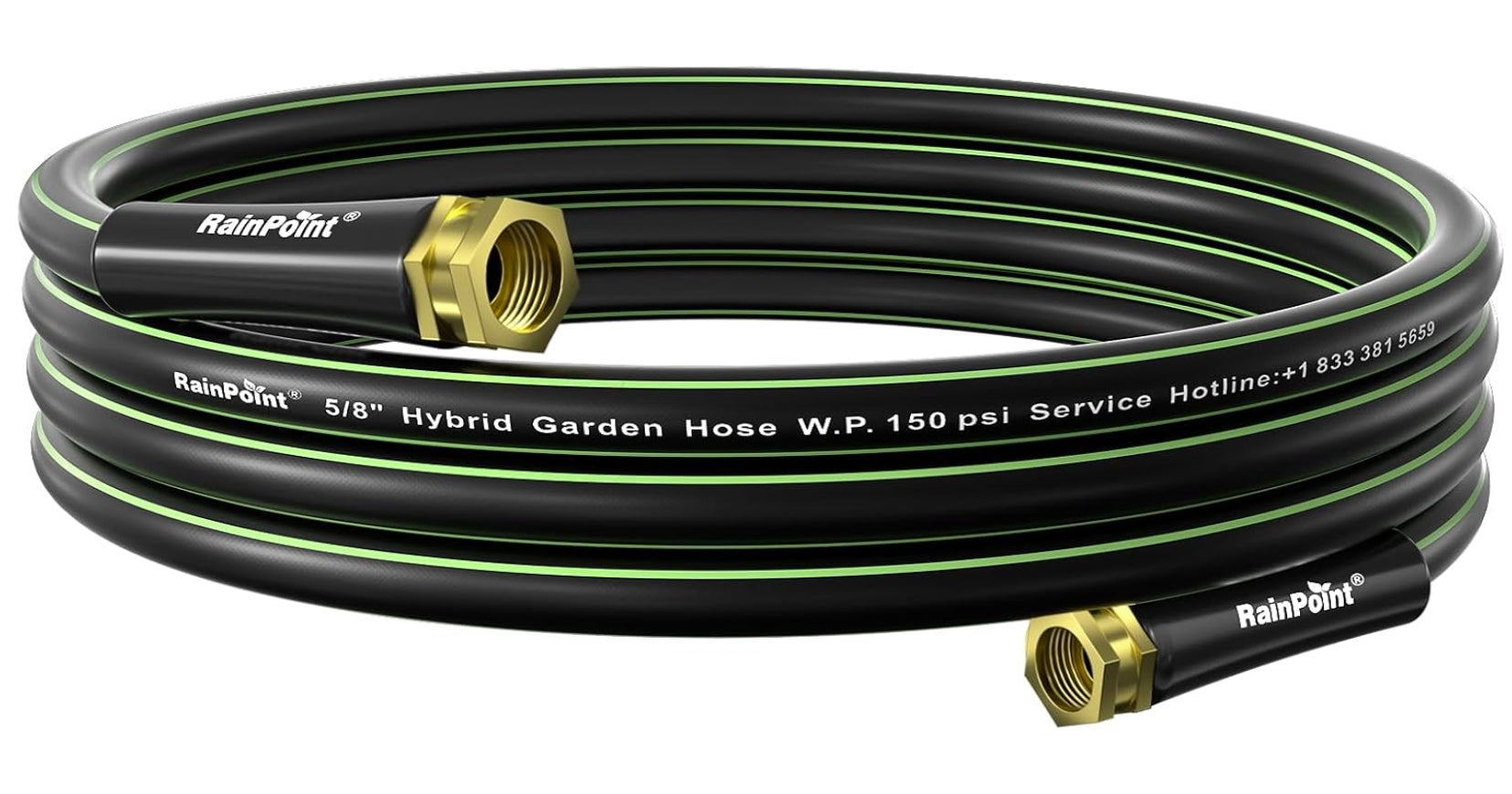 RAINPOINT Short Leader Garden Hose 15ft x 5/8"