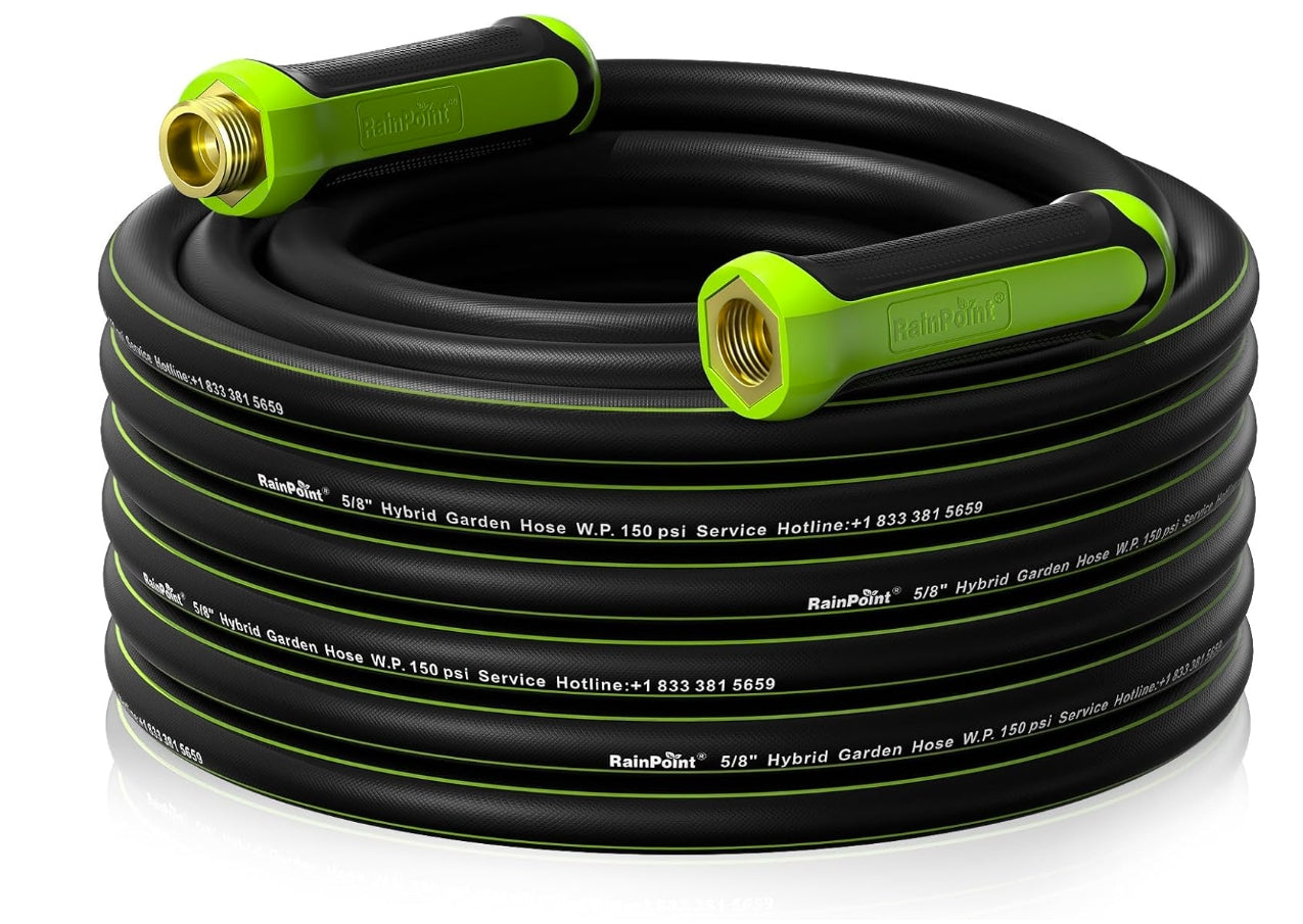 RAINPOINT Short Garden Hose 50ft x 5/8"