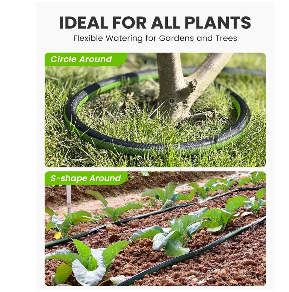 RAINPOINT Flat Soaker Hose 100FT