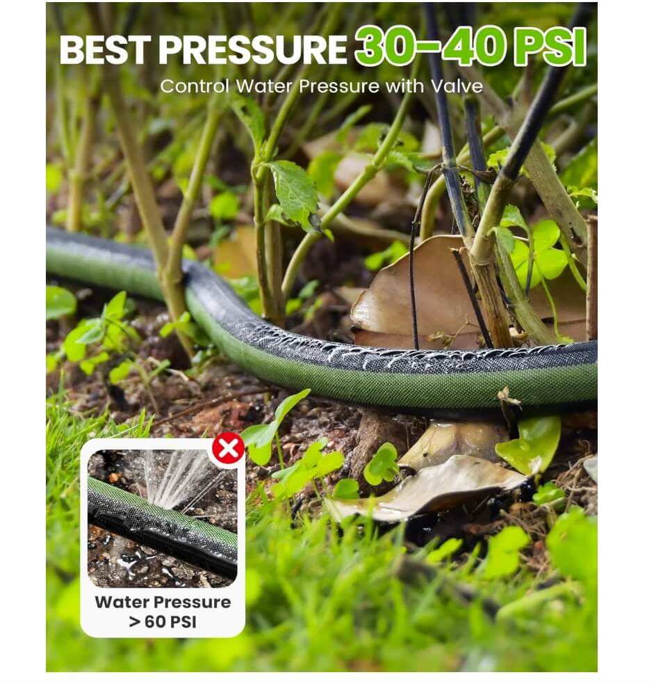 RAINPOINT Flat Soaker Hose 100FT