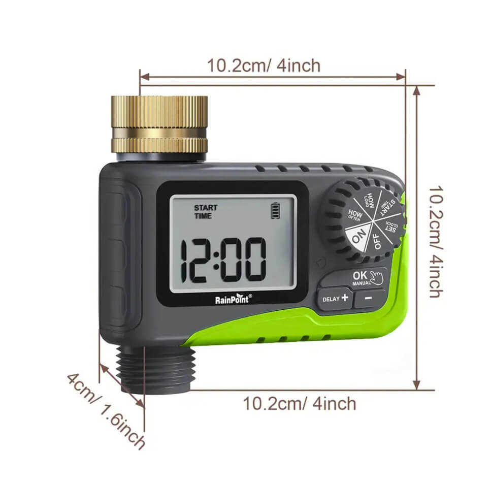 RainPoint Garden Hose Timer with Brass Inlet