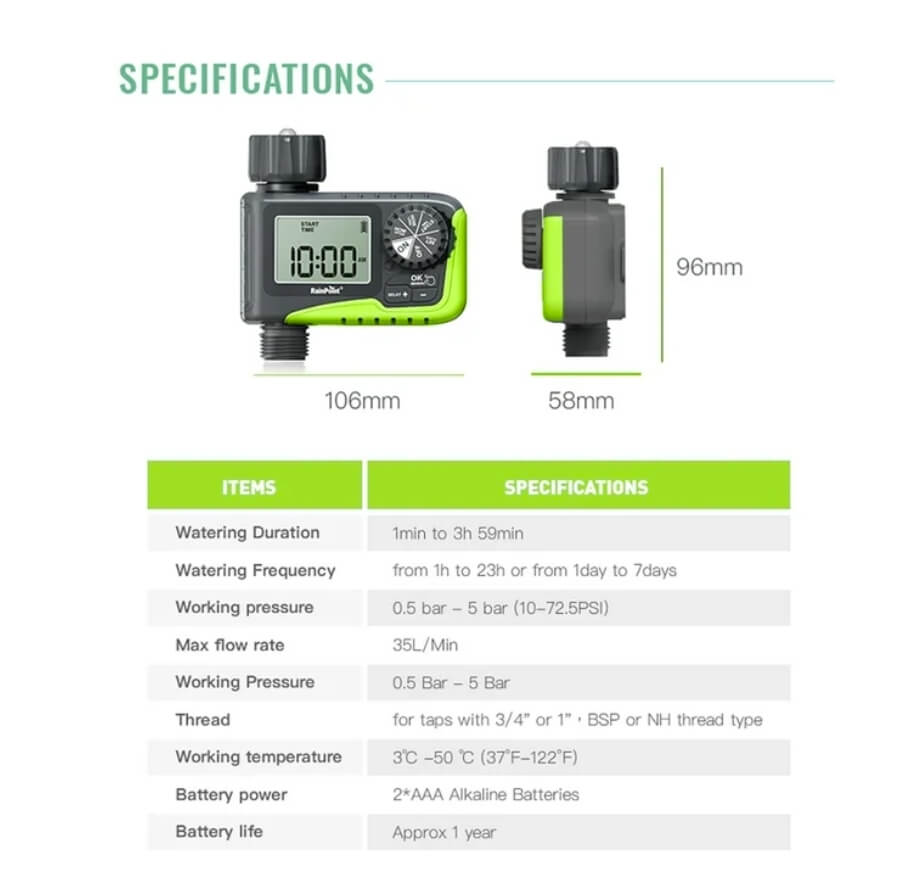 rainpoint sprinkler timer