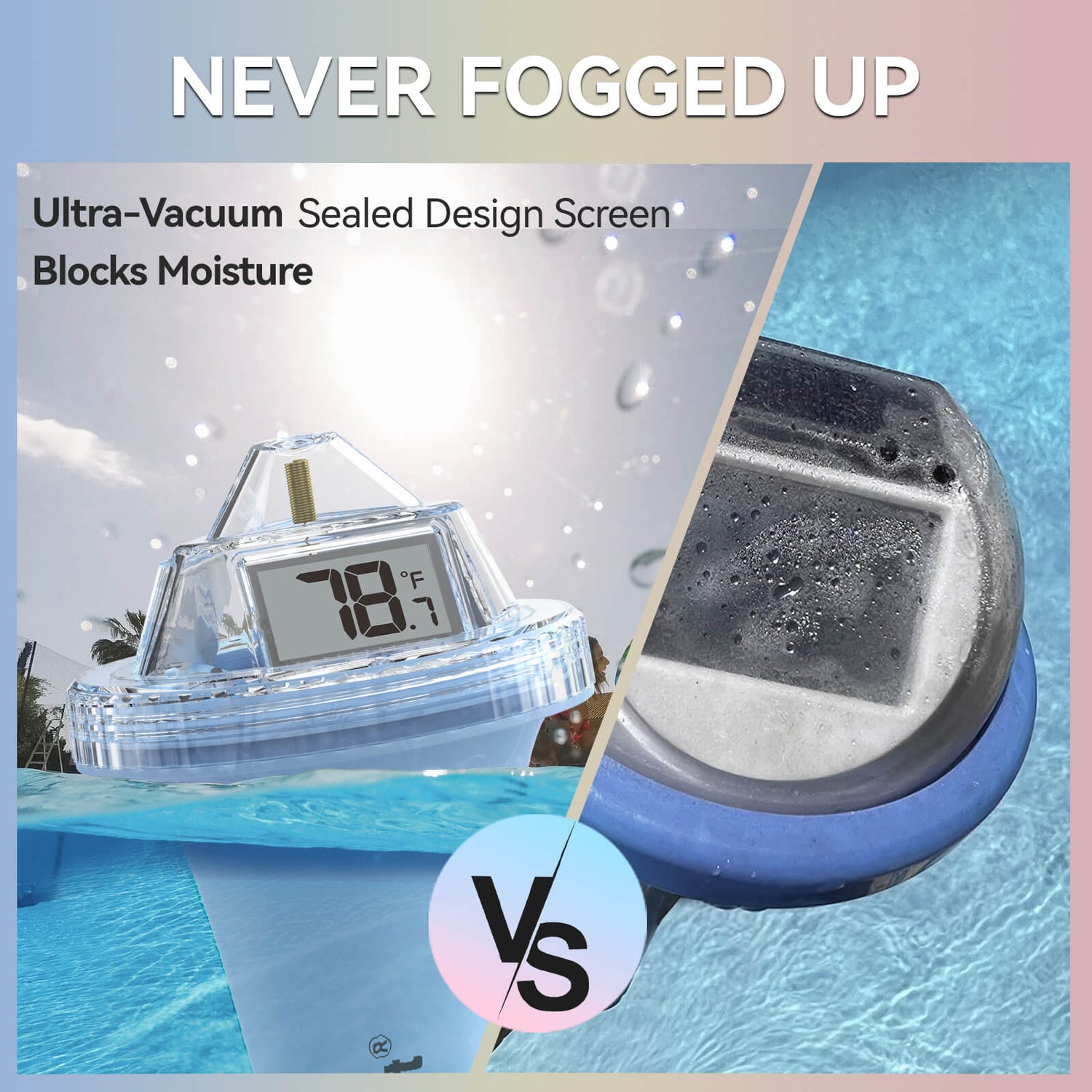 RAINPOINT Displays Wireless Digital Pool Thermometer -Blue