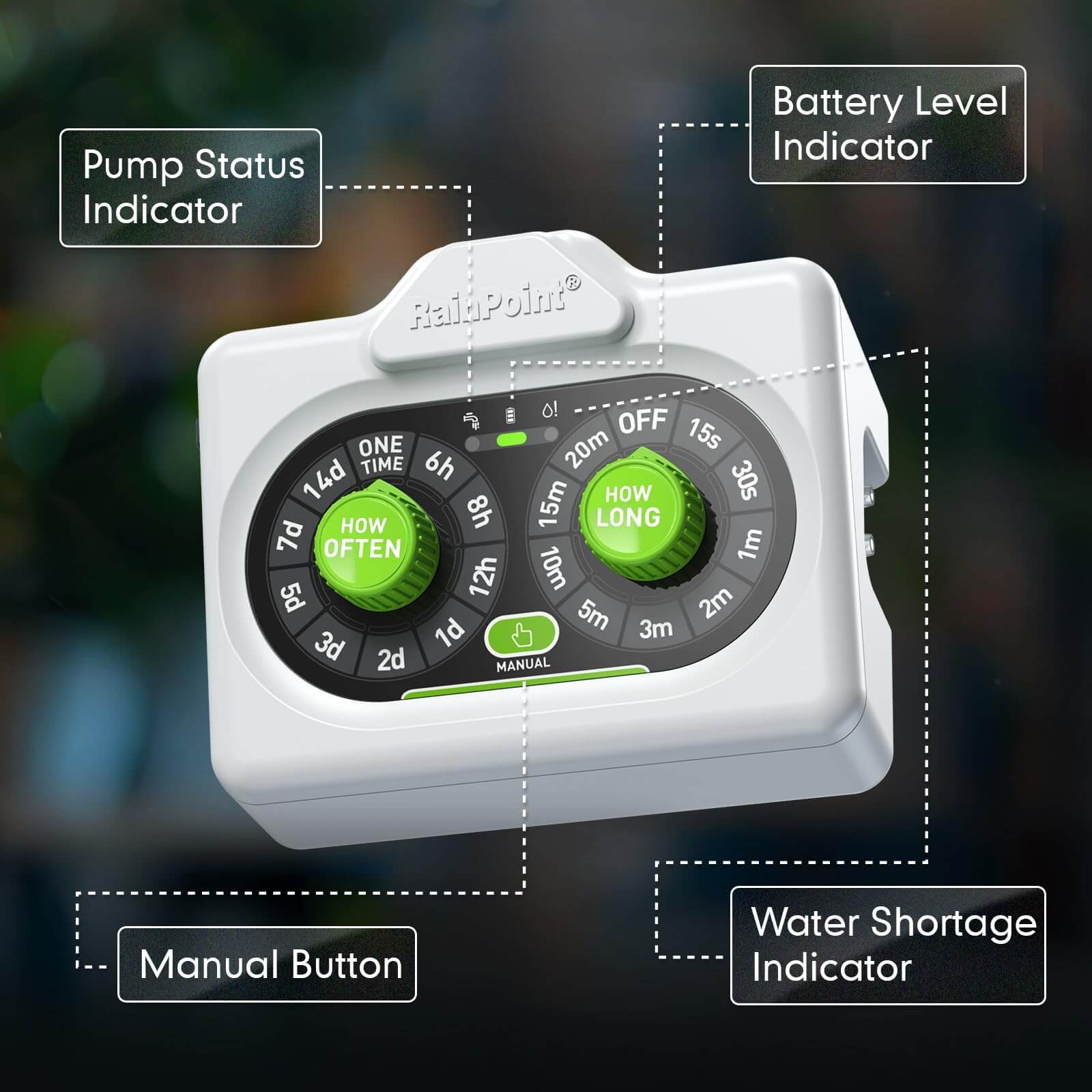 RAINPOINT Beginner-Friendly Automatic Plant Waterer Indoor for 10-15 Plants
