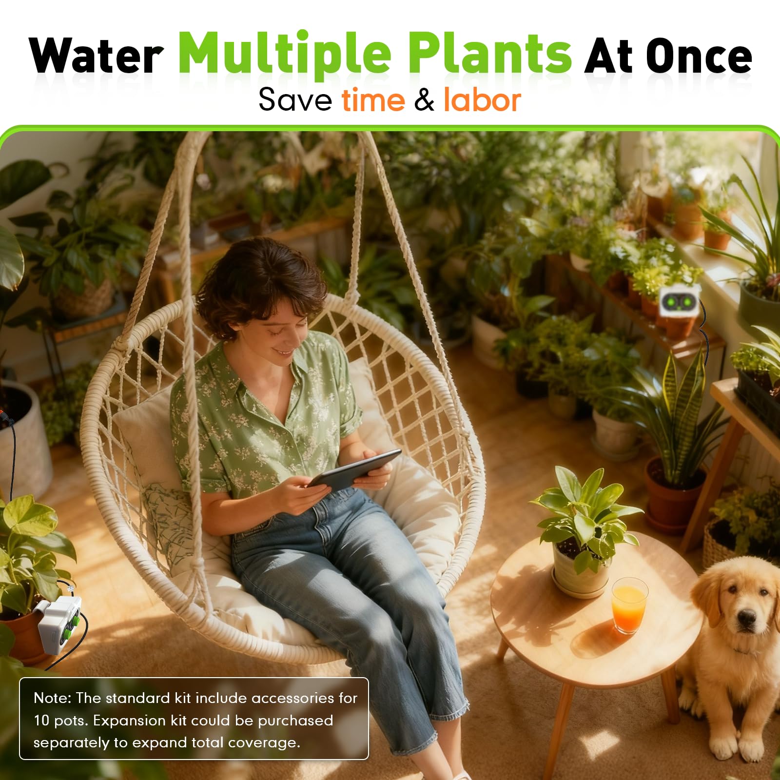 RAINPOINT Beginner-Friendly Automatic Plant Waterer Indoor for 10-15 Plants