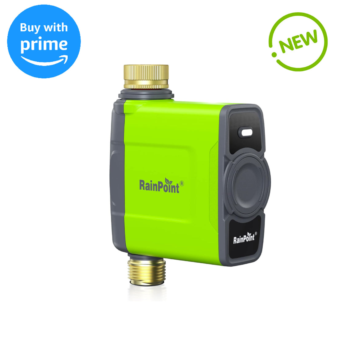 RAINPOINT WiFi Water Timer for Garden Hose (Brass Inlet & Outlet, No Gateway)