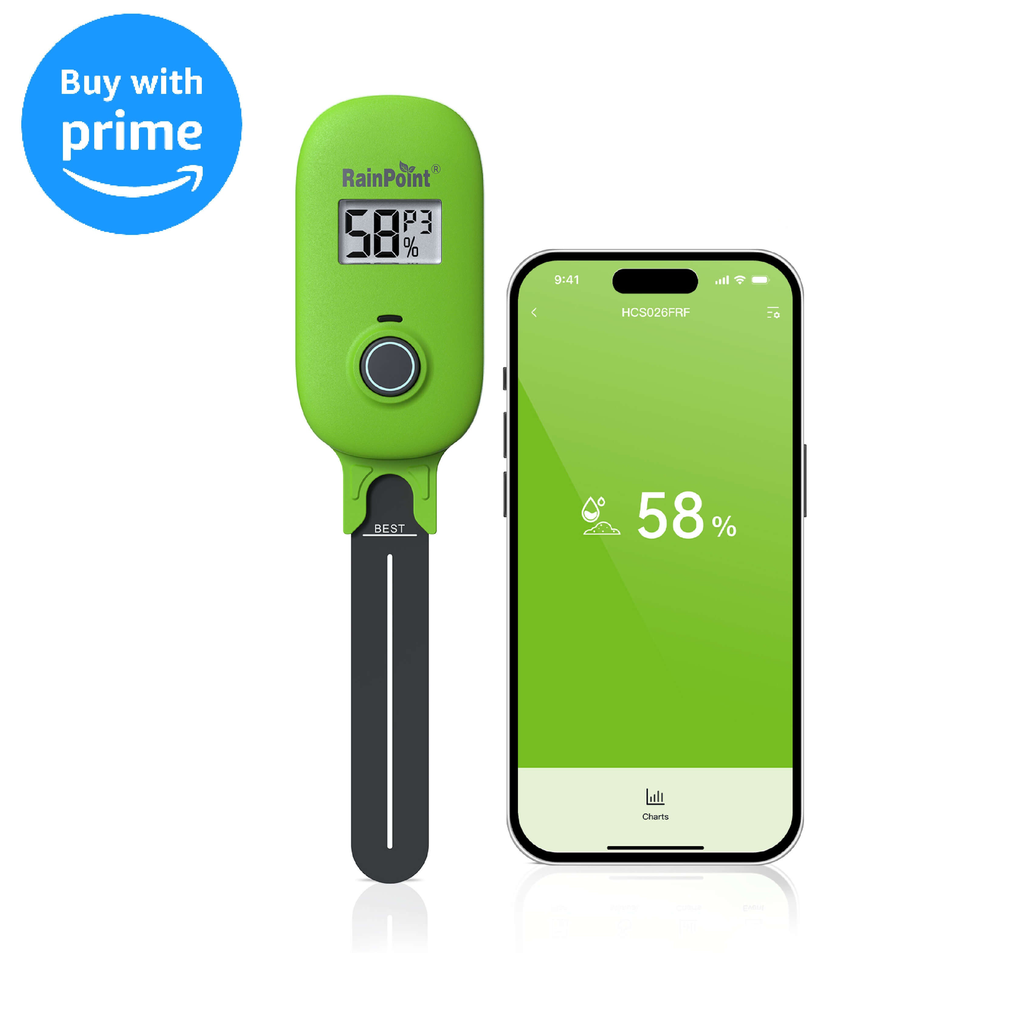 rainpoint soil moisture meter RAINPOINT Smart Soil Moisture Meter for Plants, Soil Hygrometer Sensor – RainPoint