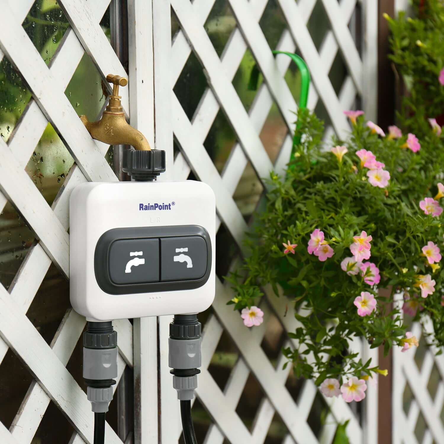 Easy to Use - 2 Zone Smart Weather WiFi Sprinkler Timer for Lawn,& Yard Care