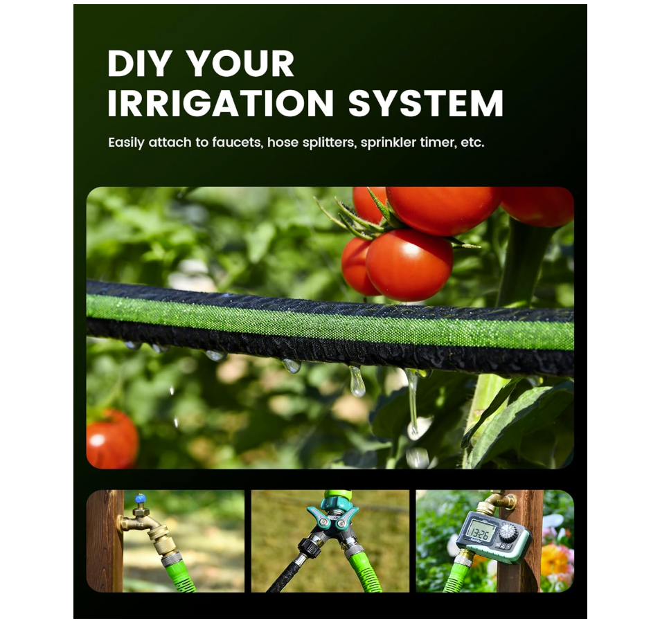 RAINPOINT Flat Soaker Hose 100FT