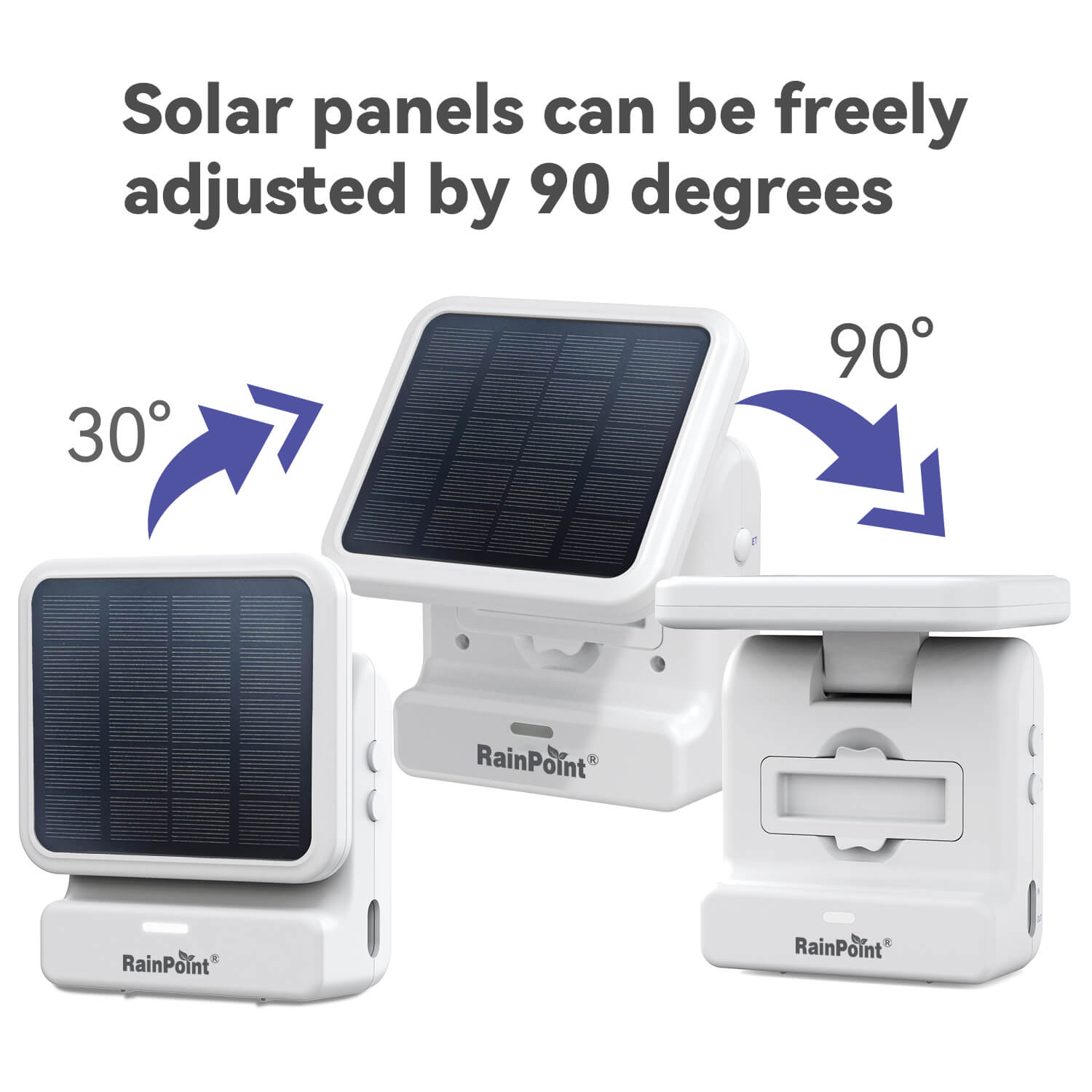 Solarpanelscanbefreelyadjustedby90degrees