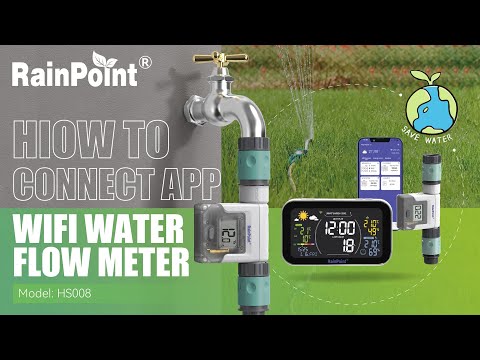 RainPoint Smart+ Garden Watering System Two-Zone + Water Flow Meter Basic Package