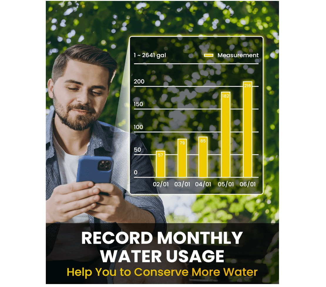 RainPoint Sprinkler Timer WiFi Water Timer with Brass Inlet, APP & Voice Control