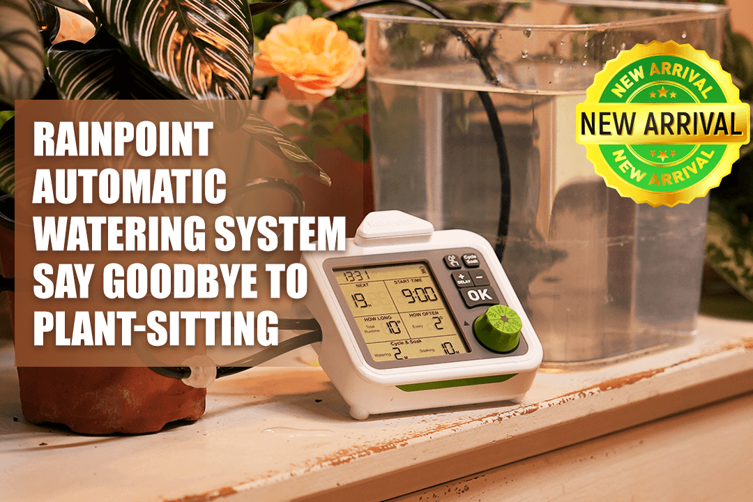 The RAINPOINT Automatic Watering System: Goodbye, Plant-Sitting Stress!