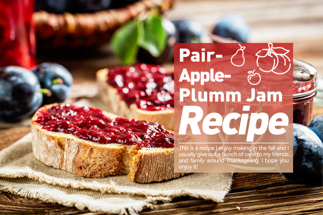 Pair-Apple-Plum Jam Recipe