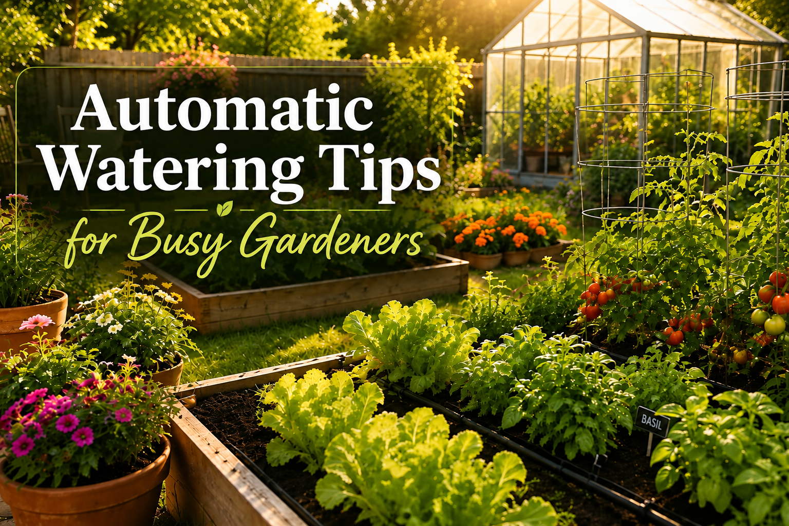Automatic Watering Tips for Busy Gardeners