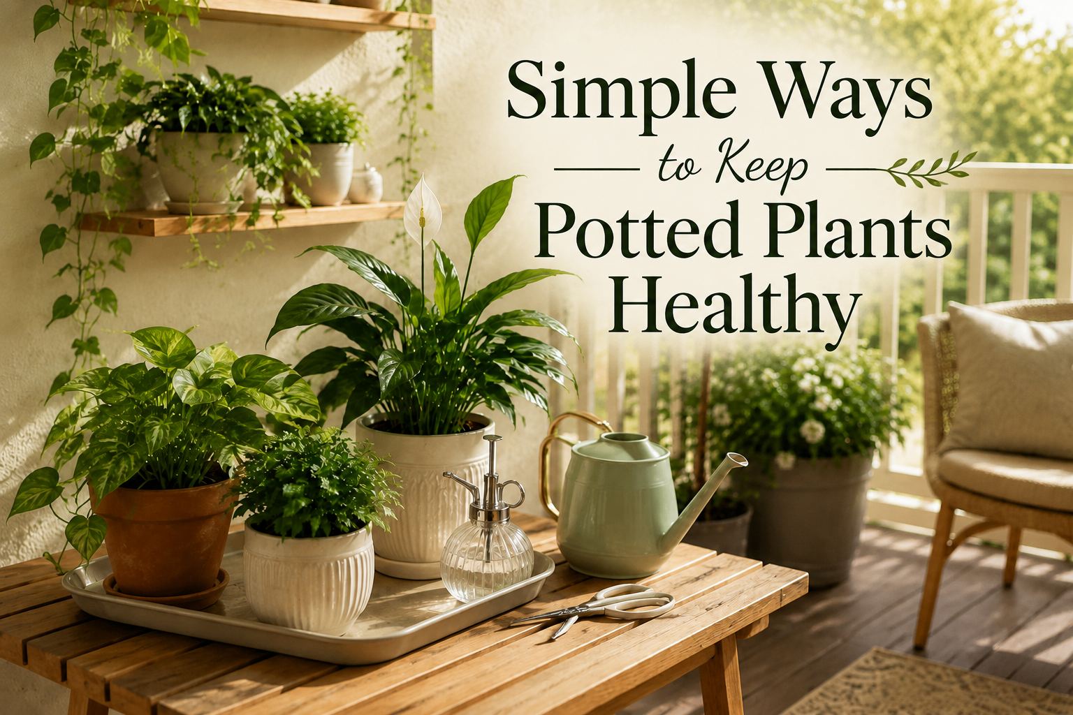Simple Ways to Keep Potted Plants Healthy
