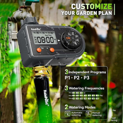 2-Pack RainPoint Programmable Automatic/Manual Irrigation System,1 Outlet