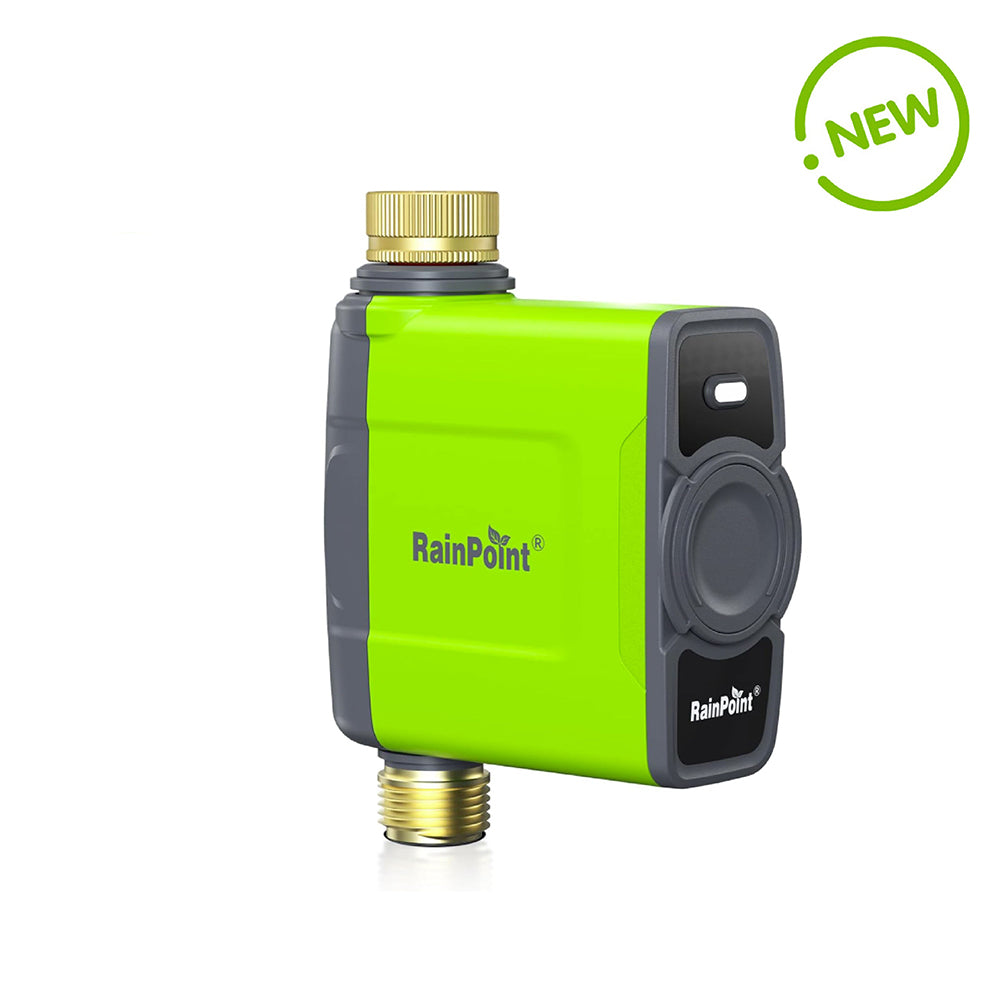 RAINPOINT WiFi Water Timer for Garden Hose (Brass Inlet &amp; Outlet, No Gateway)