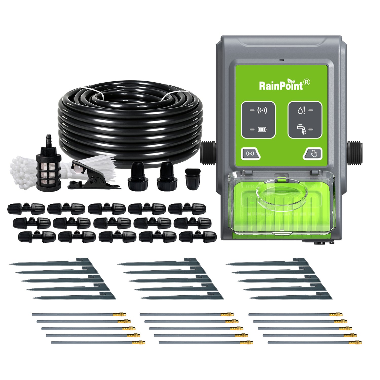 RainPoint Smart Water Pump Misting Kit for Gardens & Rain Barrels