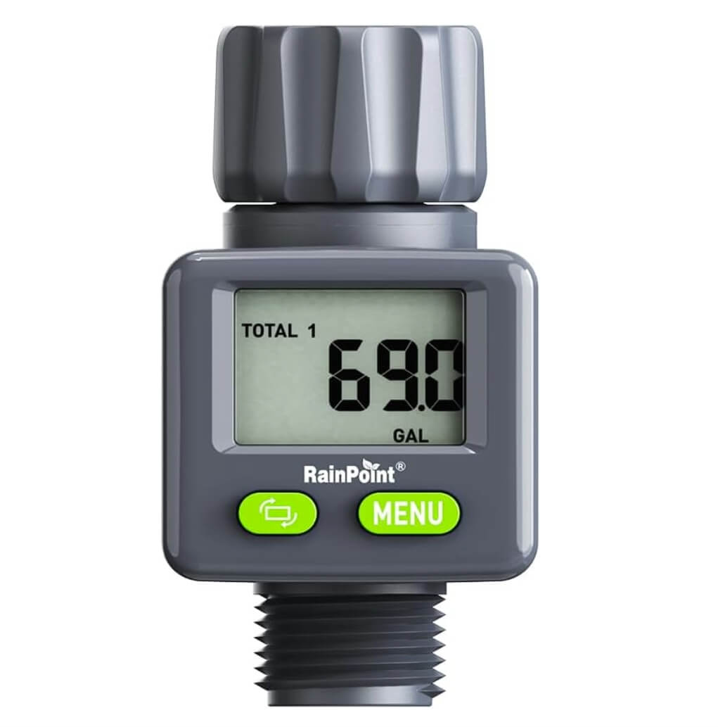 RainPoint Bi-Directional Measurement Digital Water Flow Meter