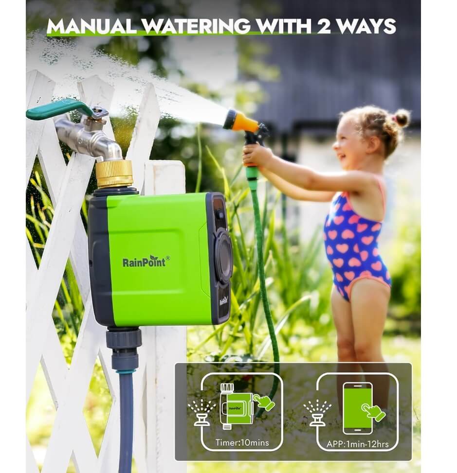 RainPoint Smart Garden Hose Faucet Timer - Thumbnail 5