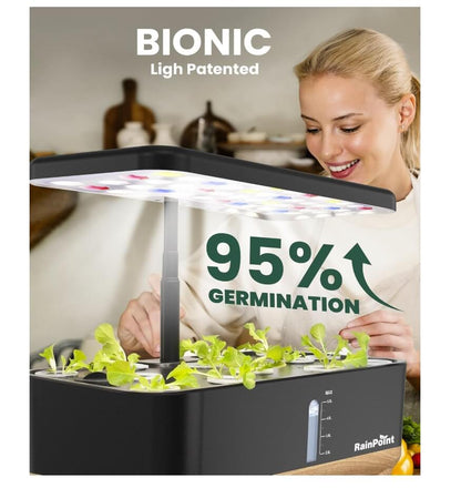 RainPoint Hydroponic Garden Kit – Indoor Herb &amp; Veggie Planter (13 Pods)