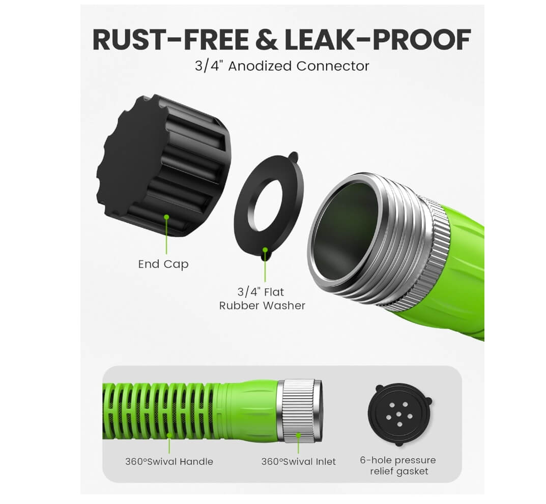 RAINPOINT Flat Soaker Hose 50ft