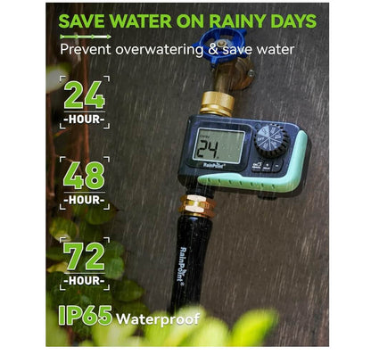 RainPoint Sprinkler Timer with Brass Swivel, 1 Outlet