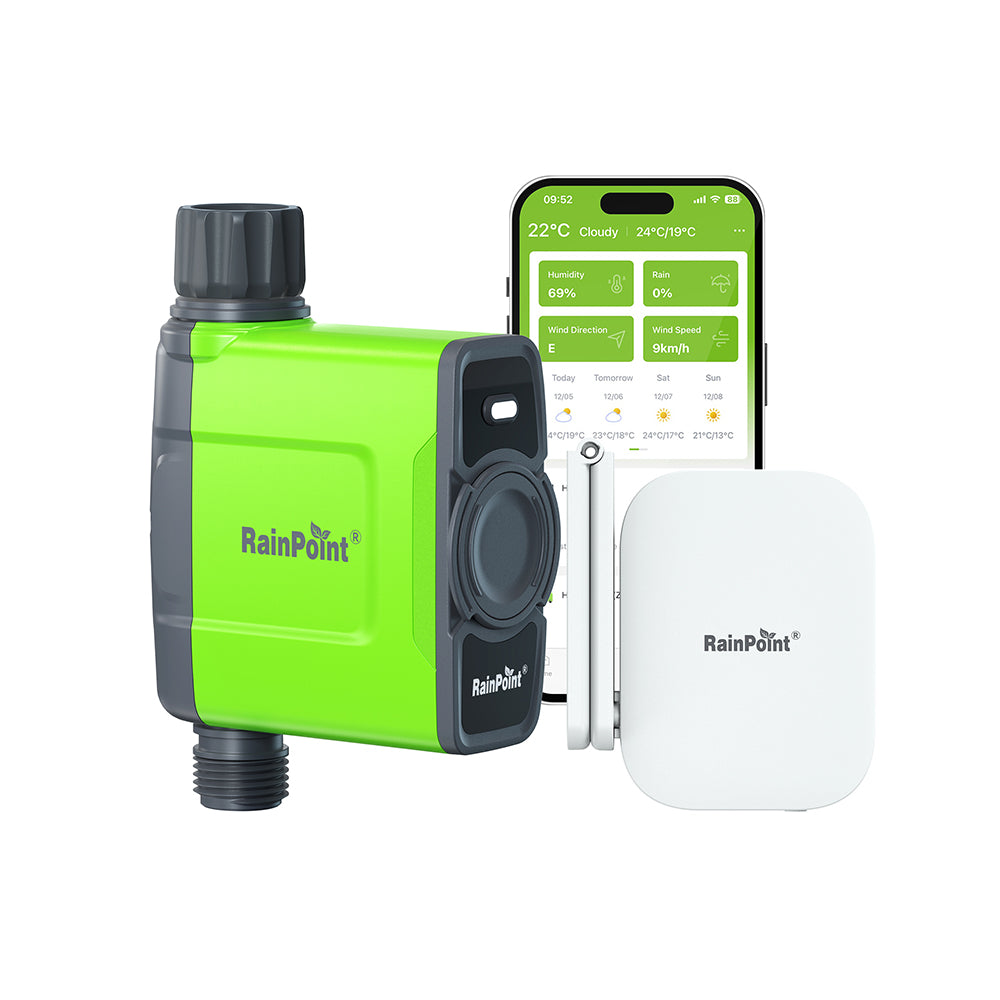 RainPoint Sprinkler Timer WiFi Water Timer, Smart Garden Hose Faucet Timer