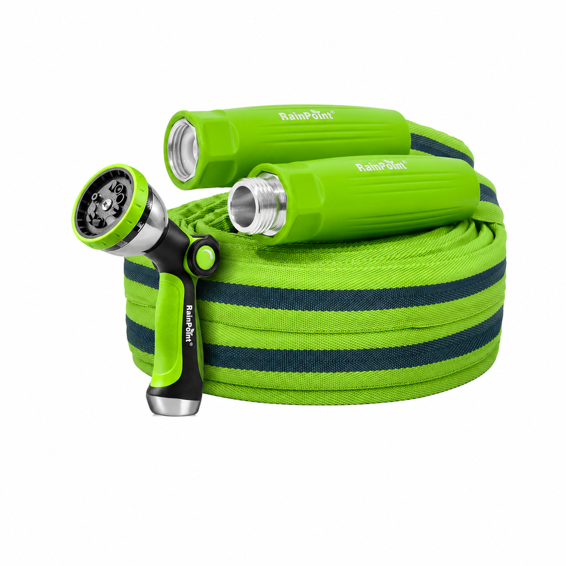 RainPoint 50FT Garden Hose with 10-Pattern Spray Nozzle