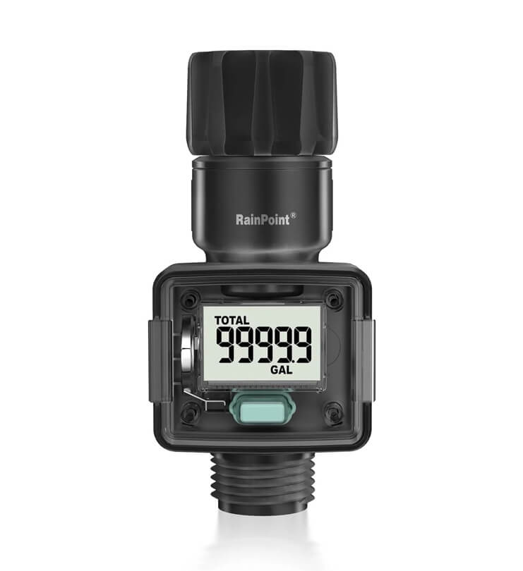 RainPoint Digital Hose Flow Meter for Garden Watering, Lawn Sprinkler, RV, Swimming Pool
