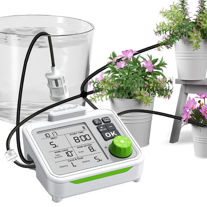 automatic waterer for potted plants RAINPOINT Large Display Automatic Plant Waterer Indoor for Up to 10-15 Pot Plants