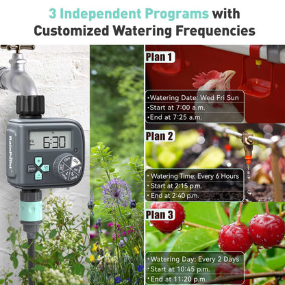 3 Independent Programs with Customized Watering Frequencies