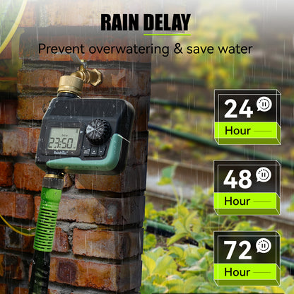 RainPoint 1-Zone Outdoor Solar Water Timer
