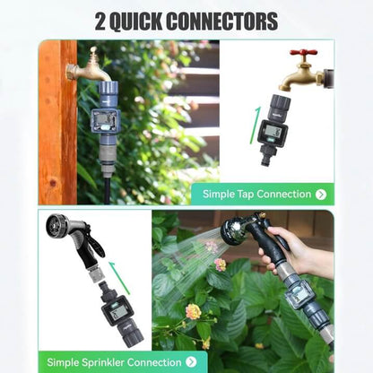 RainPoint Digital Hose Flow Meter for Garden Watering, Lawn Sprinkler, RV, Swimming Pool
