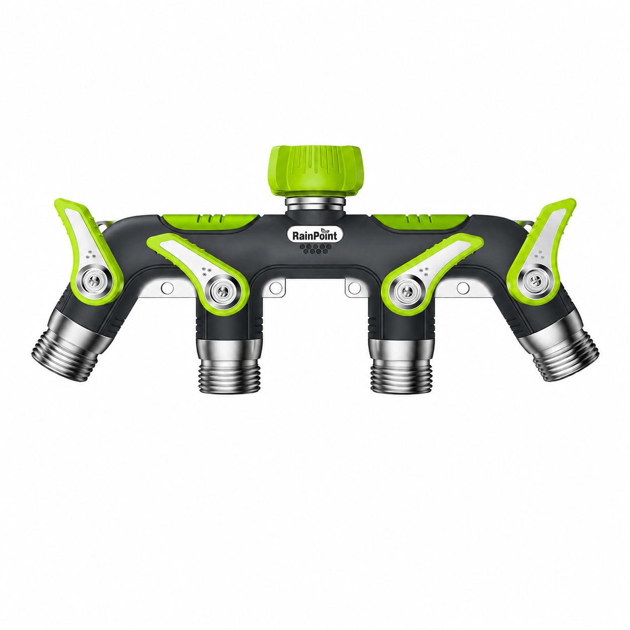 RAINPOINT 4 Way Garden Hose Splitter(Green)