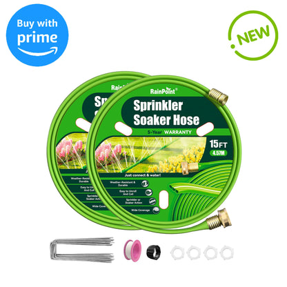 RAINPOINT Sprinkler Hose with Holes 30FT