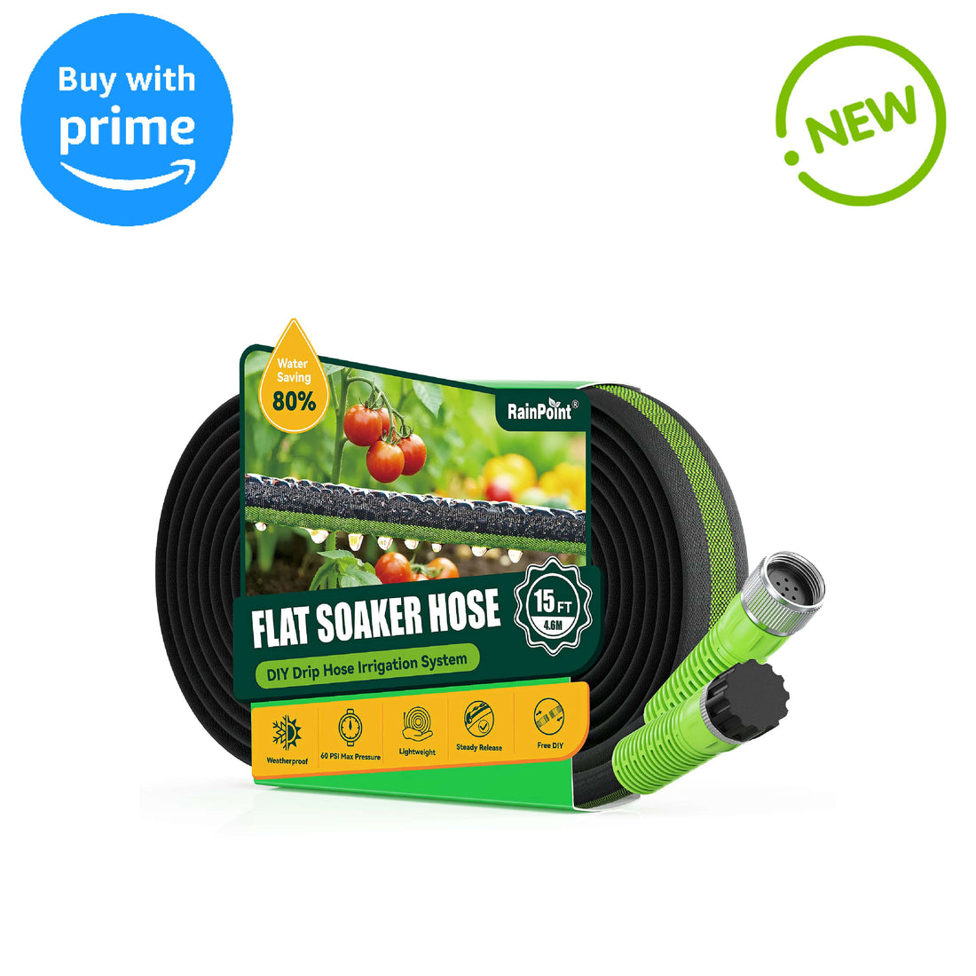 RAINPOINT Soaker Hose 15ft