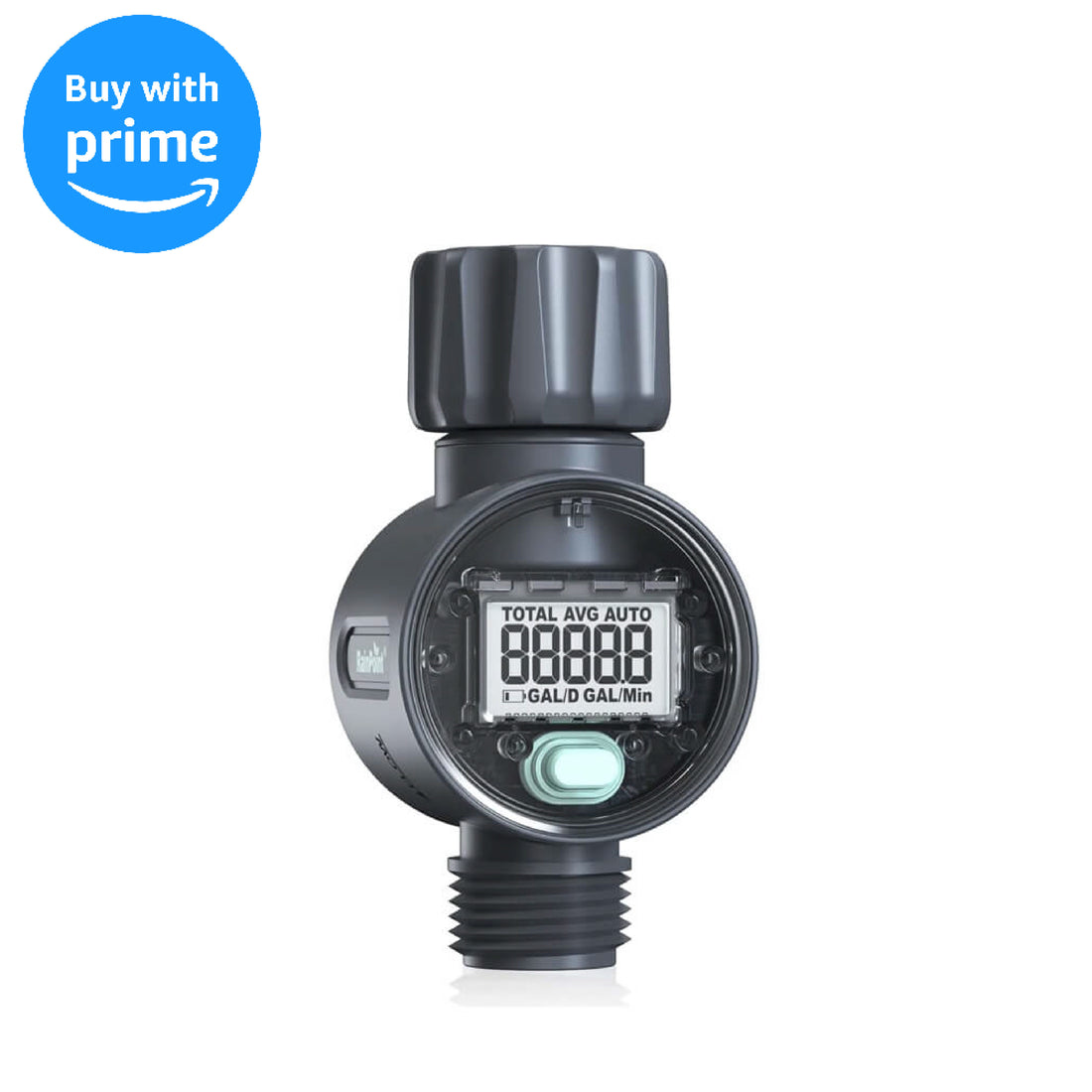 RainPoint Digital Hose Flow Meter for Outdoor Garden Watering, Lawn Sprinkler