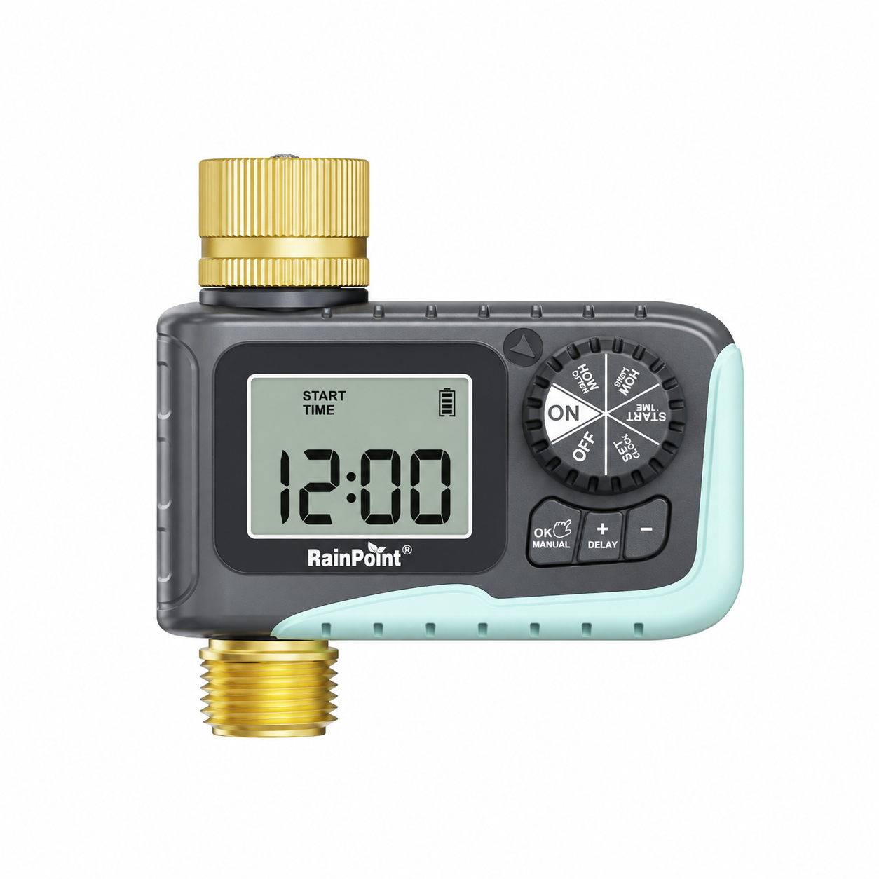 RainPoint Sprinkler Timer with Brass Inlet &amp; Outlet