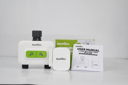 RainPoints 2-zone Wireless Smart Water Timer