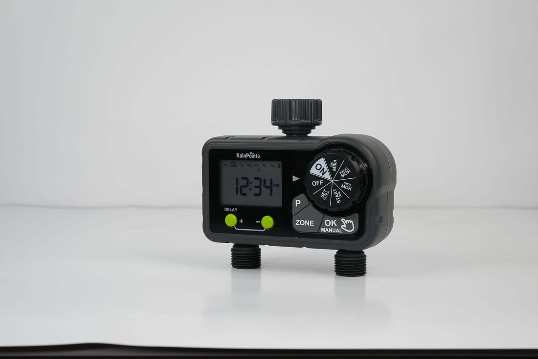 RainPoints 2-Zone Digital Sprinkler Timer