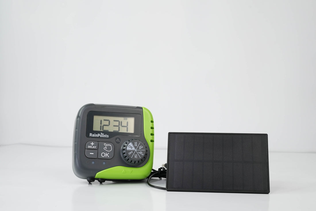 RainPoints Drip Irrigation System With Solar Pump Timer